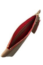 Kırmızı Çapa Nakışlı Jüt Clutch Çanta 30×20 cm - Görsel 2