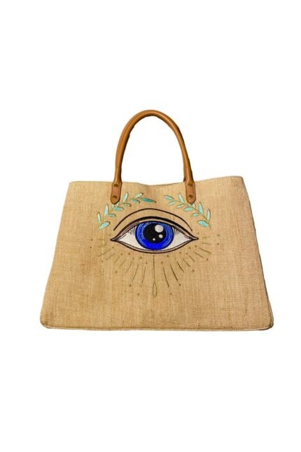 Yapraklı Göz Sax Beach Bag