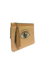 Yapraklı Yeşil Göz Clutch 30*20 - Görsel 2