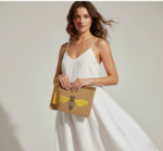 Taçlı Arı Nakışlı Jüt Clutch Çanta 30×20 cm - Görsel 3