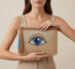 Yapraklı Sax Göz Clutch 30*20 - Görsel 2
