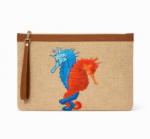 Okyanus Denizatı Nakışlı Jüt Clutch 32*22